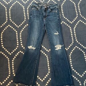 American Eagle flare jeans like new purchased within this last year.